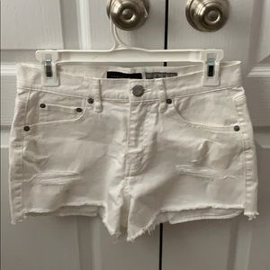 white jean shorts